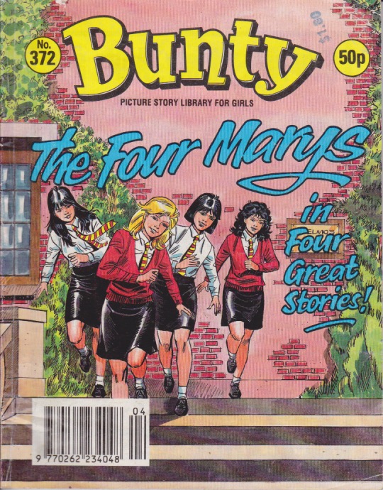 Image of book cover. Text says: Bunty - The Four Marys in Four Great Stories