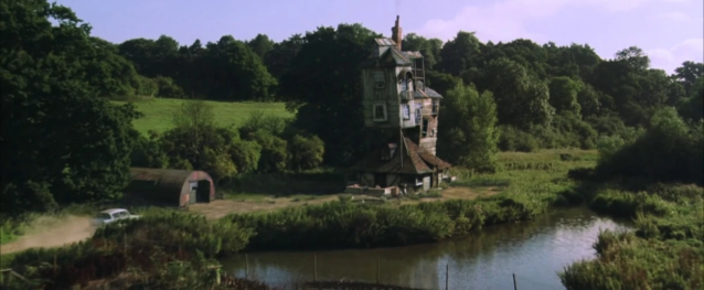 Image of the Burrow from the movie Harry Potter and the Chamber of Secrets